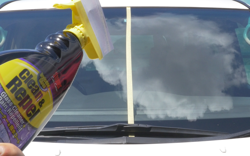 拭くだけで油膜を落として撥水剤が施工できる クリーン リペル を使ってみた 車の大辞典cacaca
